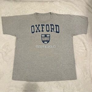 Oxford University Gray T-Shirt Size XL